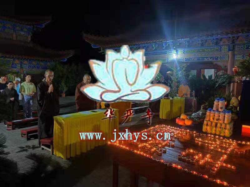 彩运网第26期放生、拜月、供灯祈福法会圆满